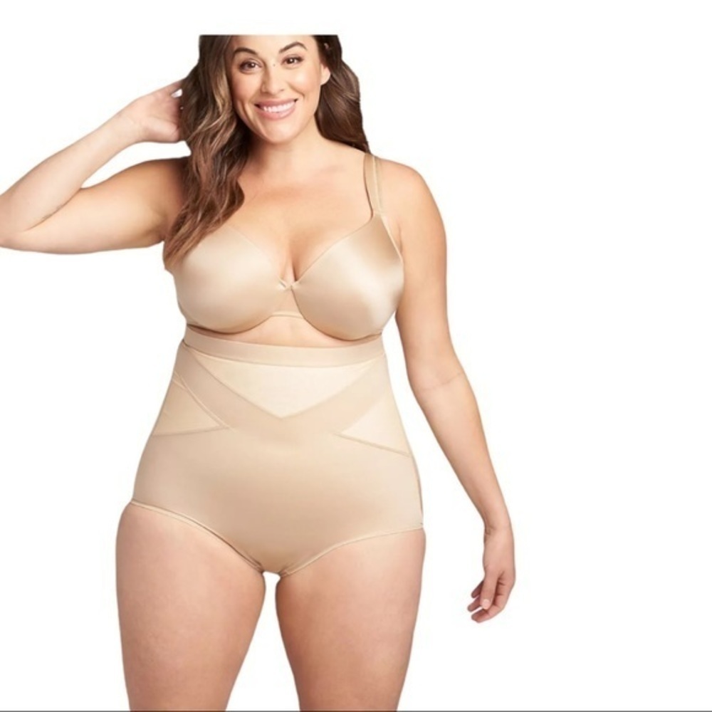 Lane Bryant Shape by Cacique High-Waist Brief in Cafe Size 14/16
